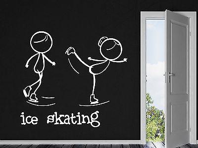 Wall Vinyl Sticker One of the Sports Figure Skating Funny Image Unique Gift (n308)