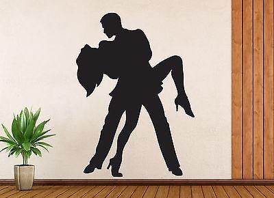 Wall Sticker Vinyl Decal Tango Dance Dancers Samba Rumba Man and Woman Passion Unique Gift (n034)