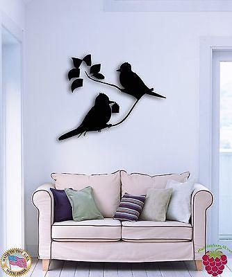Vinyl Decal Wall Sticker Birds Flower Branch Tree living Room Bedroom Unique Gift (z1604)