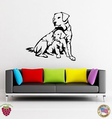 Wall Stickers Vinyl Decal Dog Puppy Pets Animals For Living Room Unique Gift (z1707)