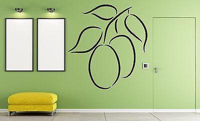 Wall Vinyl Sticker Decal Abstract Ripe Plum Juicy Big Tasty Decor Unique Gift (n092)