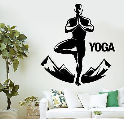 Wall Sticker Buddha Yoga Studio Mountains Meditation Vinyl Decal Unique Gift (z2896)