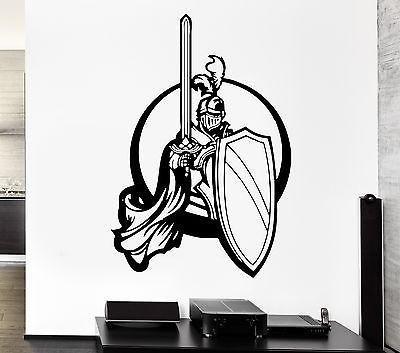 Wall Decal Knight Warrior War Battle Weapons Duel Valor Vinyl Decal Unique Gift (ed304)