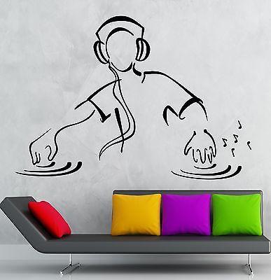 Wall Stickers DJ Music Party Night Club Dance Floor Vinyl Decal Unique Gift (ig2467)