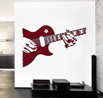 Wall Vinyl Music Guitar Player Rock Star Guaranteed Quality Decal Unique Gift (z3520)