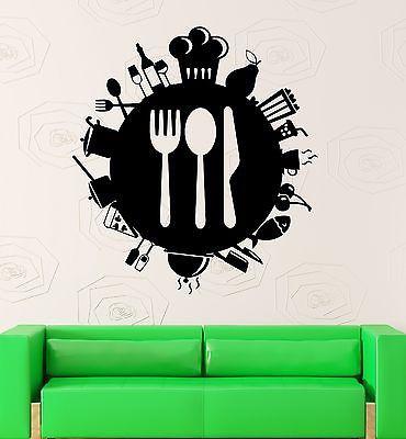 Wall Sticker Vinyl Decal Kitchen Restaurant Cafe Cooking Housewife Unique Gift (ig1906)