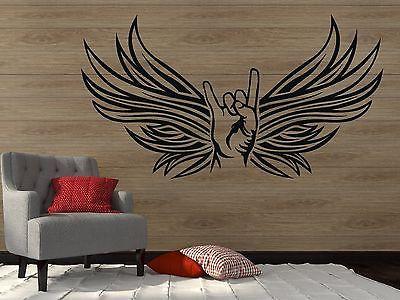 Wall Sticker Vinyl Decal Goat Rocker Sign Style Metal Musicians Unique Gift (n172)