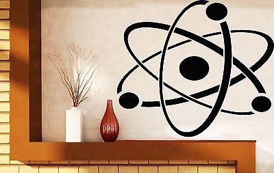 Wall Stickers Vinyl Decal Atom Molecule Chemistry Symbol Structure Cor ...