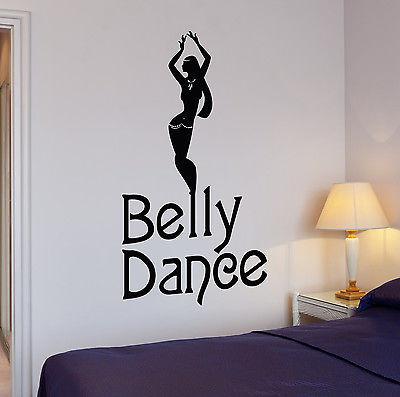 Wall Stickers Beautiful Girl Belly Dance Room Dancer Mural Vinyl Decal Unique Gift (ig1953)