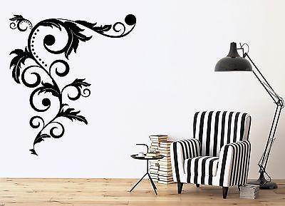 Wall Vinyl Sticker Decorative Ornament Curls Circles Beautiful Decor Unique Gift (n086)