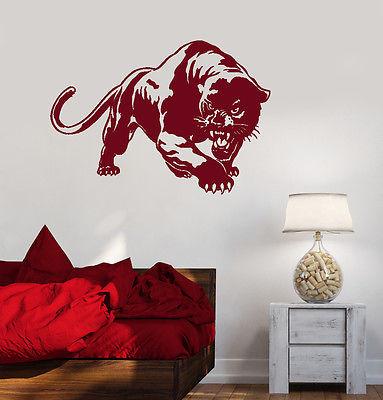 Wall Stickers Vinyl Decal Aggressive Predator Panther Animal Tribal Unique Gift (ig1780)