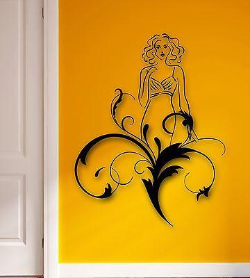Wall Stickers Vinyl Decal Sexy Girl Dress Abstract Decor Room Unique Gift (ig1775)