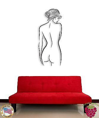 Wall Sticker Naked Girl Woman Female Modern Decor For Bedroom Unique Gift z1454