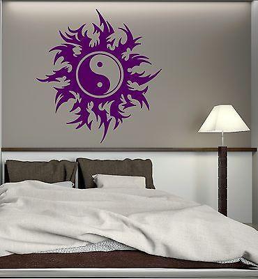 Wall Stickers Taoism Tao Yin Yang Taijitu Chinese Art Room Vinyl Decal Unique Gift (ig1697)