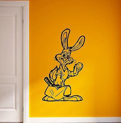 Wall Stickers Vinyl Decal Positive Animal Rabbit for Kids Room Nursery Unique Gift (ig610)