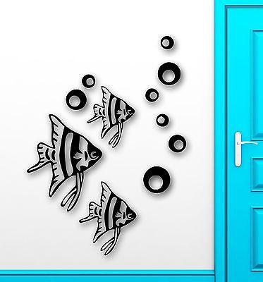 Wall Stickers Vinyl Decal Fish For Bathroom Ocean Marine Sea Home Decor Unique Gift (ig1569)