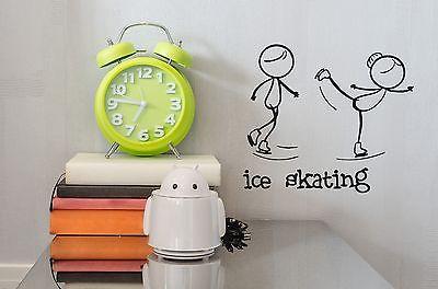 Wall Vinyl Sticker One of the Sports Figure Skating Funny Image Unique Gift (n308)