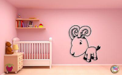 Wall Sticker For Kids Baby Goat  Cool Decor for Nursery Room Unique Gift z1400