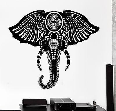 Wall Decal Animal Elephant Cool Tribal Ornament Mural Vinyl Decal Unique Gift (z3167)