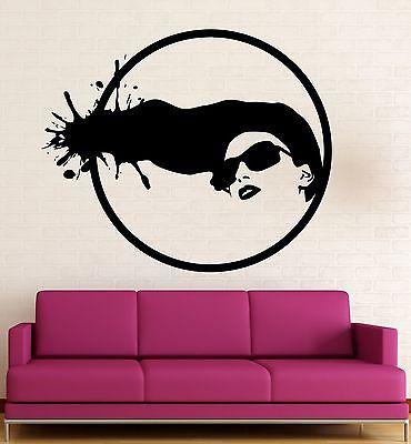 Wall Sticker Vinyl Decal Hot Sexy Girl Fashion Hair Stylist Salon Unique Gift (ig1841)