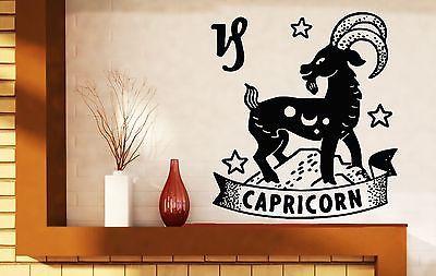 Wall Decal Vinyl Sticker Zodiac Sign Capricorn Horoscope Decor Unique Gift (n258)