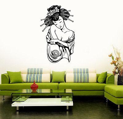 Wall Sticker Vinyl Decal Geisha Japan Beautiful Sexy Oriental Women Unique Gift (ig1299)