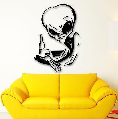 Wall Stickers Vinyl Decal Alien UFO Witty Decor Room Unique Gift (ig1778)