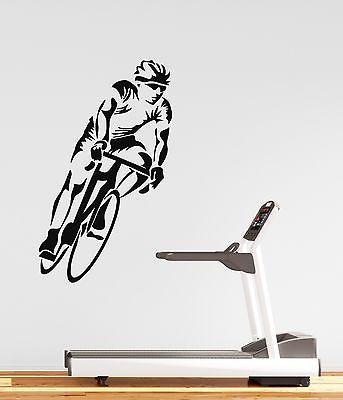 Wall Stickers Vinyl Decal Sport Bike Race Cycling Cyclist Unique Gift (ig221)