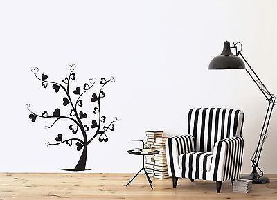 Wall Decal Vinyl Sticker Love Tree Leaves Heart Unique Gift (n267)