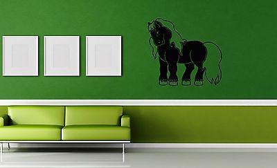 Wall Stickers Vinyl Decal Horse For Kids Cartoon Animal Unique Gift ig1531