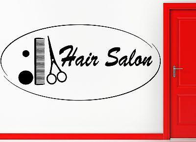 Wall Sticker Vinyl Decal Hair Salon Barbershop Beauty Hair Cool Decor Unique Gift (z2453)