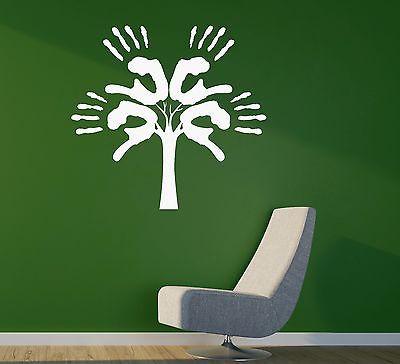 Wall Vinyl Sticker Hands Tree Children's Room Positive Decor Unique Gift (ig2047)