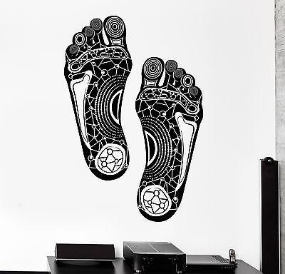 Wall Decal Steps Foot Legs Print Tribal Ornament Mural Vinyl Decal Unique Gift (z3164)