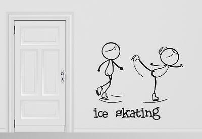 Wall Vinyl Sticker One of the Sports Figure Skating Funny Image Unique Gift (n308)