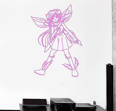 Wall Sticker Fairy Anime Manga Cartoon Kids Room Art Mural Vinyl Decal Unique Gift (ig2009)