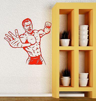 Wall Stickers Martial Arts Fighter Sport Man MMA Boys Room Vinyl Decal Unique Gift (ig2060)