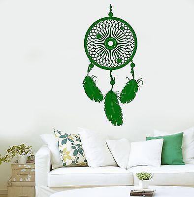 Wall Decal Dream Catcher Dreamcatcher Talisman Feather For Bedroom Unique Gift (z2789)