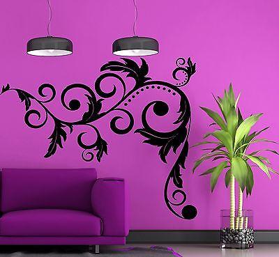 Wall Vinyl Sticker Decorative Ornament Curls Circles Beautiful Decor Unique Gift (n086)