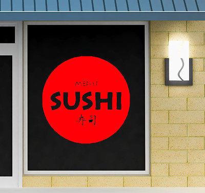 Restaurant Japanese Food Business Sushi Store Wall Art Vinyl Sticker Unique Gift (z633)