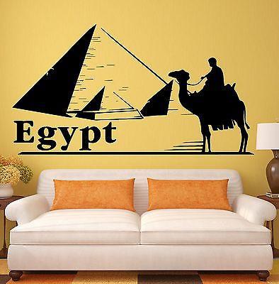 Wall Stickers Egypt Pyramids Tourism Travel Agency Desert Bedouin Decal Unique Gift (ig2493)