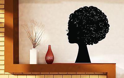 Wall Sticker Vinyl Decal Silhouette Outline Graceful Female Head Unique Gift (n266)