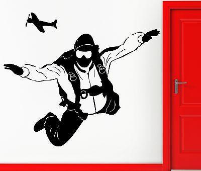 Vinyl Decal Paratrooper Parachutist Jumper Skydiving Decor Wall Stickers (z2273)