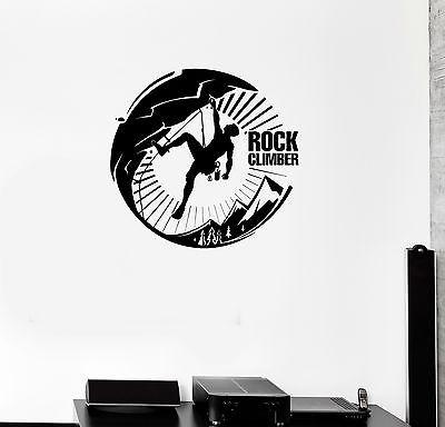 Vinyl Wall Decal Rock Climber Extreme Sports Motivation Stickers Mural Unique Gift (ig2135)