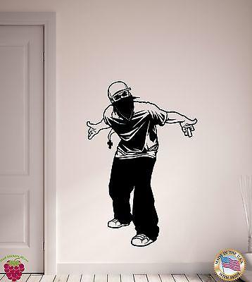 Wall Stickers Vinyl Decal Gang Gangster Hood Tough Guy  Unique Gift (z2109)