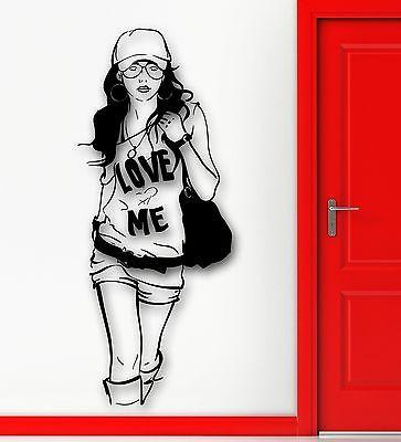 Wall Sticker Vinyl Decal Hot Sexy Girl Hipster Fashion Style Cool Decor Unique Gift (ig1833)