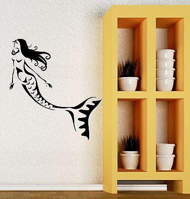 Wall Stickers Mermaid Myth Marine Kids Room Girl Fairy Tale Vinyl Decal Unique Gift (ig2055)