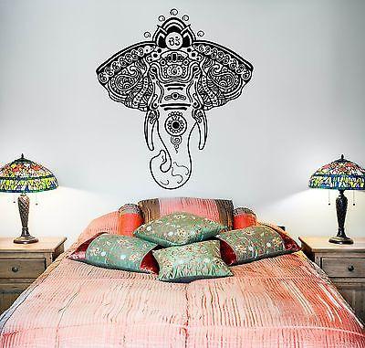 Wall Vinyl Elephant African Animals Ornament Mural Vinyl Decal Unique Gift (z3351)