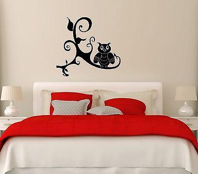 Wall Stickers Vinyl Decal Decor For Bedrooms Owl Bird Unique Gift (ig637)