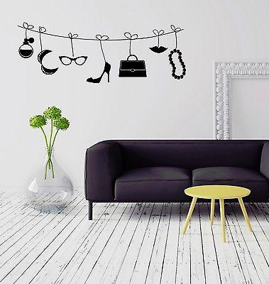 Wall Stickers Fashion Style Woman Girl Room Mural Vinyl Decal Unique Gift (ig2074)