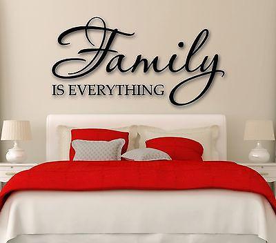 Vinyl Decal Family Is Everything Quote Decor Wall Sticker Unique Gift (ig1153)